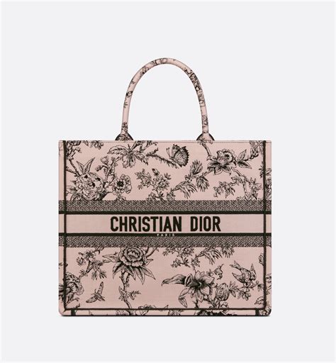 dior tote rose